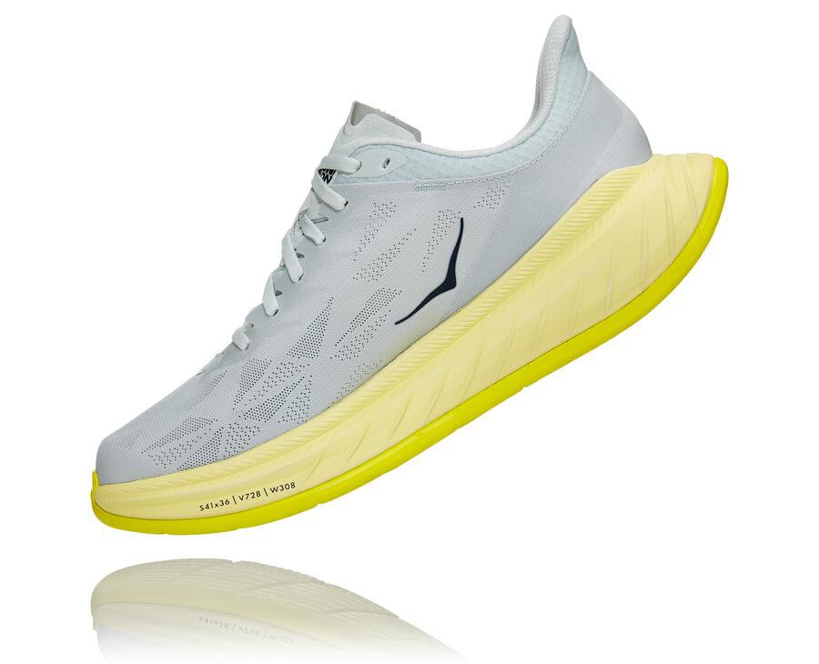 Hoka One One Carbon X 2 Löparskor Herr - Vita - MPQCY-0491